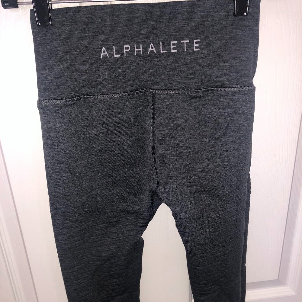 Alphalete Legging Size Medium- Light grey